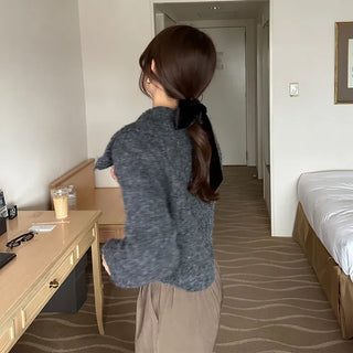 Double-zip ribbed cardigan