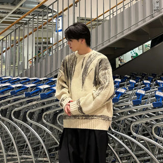 (unisex) Painted Nuance Round Knit