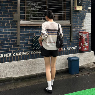Multi-border color weaving knit