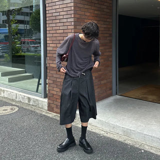 See-through round knit