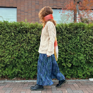 (Unisex) Check Mix Scarf