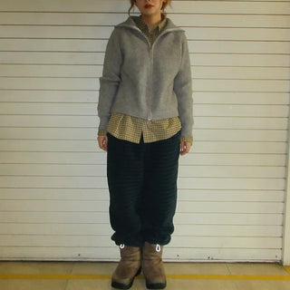 Double zip-up knit