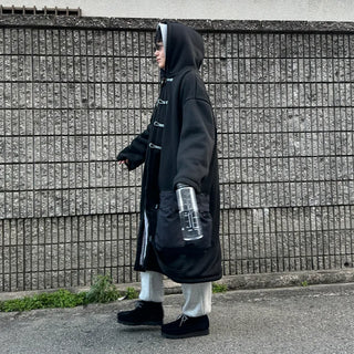 Hoodie Bomber Long Jacket