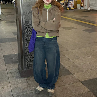 Cotton zip-up hoodie