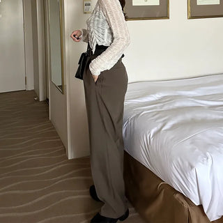 Pintuck slacks