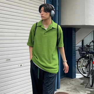 Modern casual mesh knit