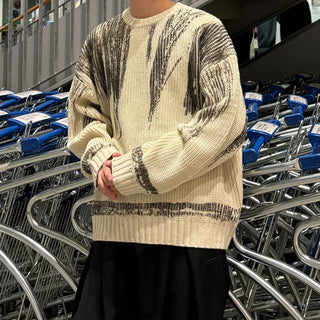(unisex) Painted Nuance Round Knit