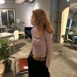 Suede square belt
