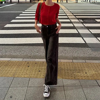 Cropped round cardigan