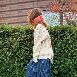 (Unisex) Check Mix Scarf