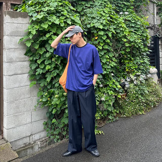 Washed border T-shirt