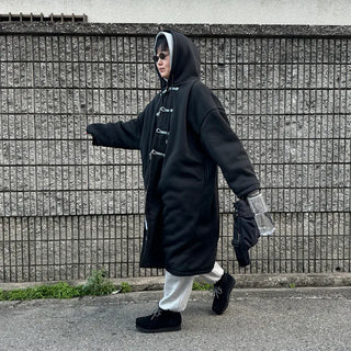 Hoodie Bomber Long Jacket