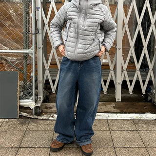 Washed Loose Fit Denim Pants