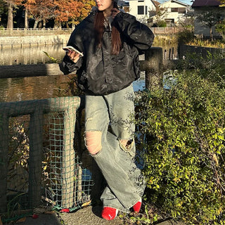 (Unisex) Camouflage Hooded Windbreaker