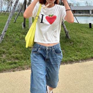 Denim shorts