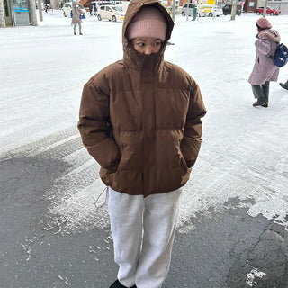 (Unisex) Hooded Padded Volume Jumper