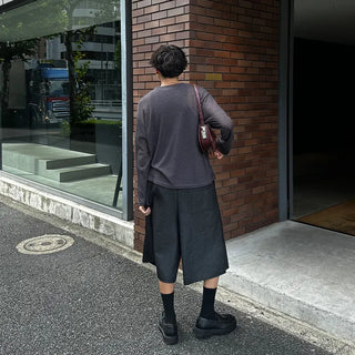 See-through round knit