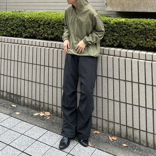 (Unisex) Front Button Anorak Parka