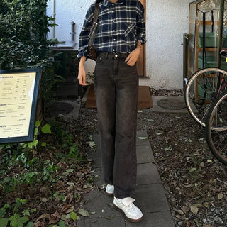 Oversized check shirt