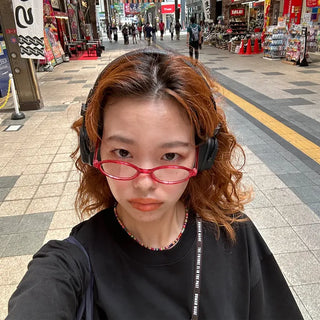 Colored oval glasses
