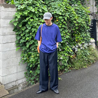 Washed border T-shirt