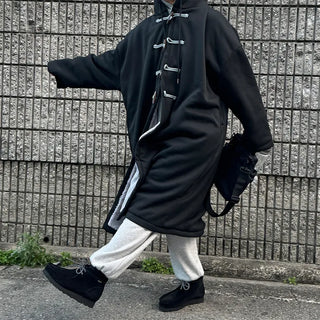 Hoodie Bomber Long Jacket