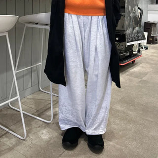 Side pintuck wide pants