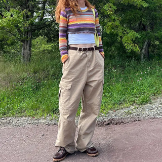 Rainbow Cropped Knitwear
