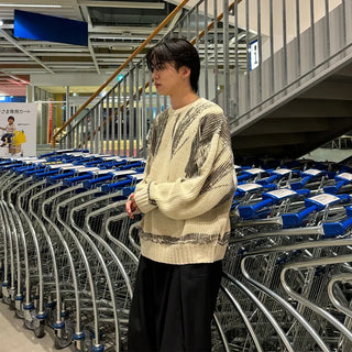 (unisex) Painted Nuance Round Knit