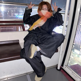 (Unisex) Check Mix Scarf