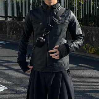 Vintage Y2K Vegan Leather Jacket