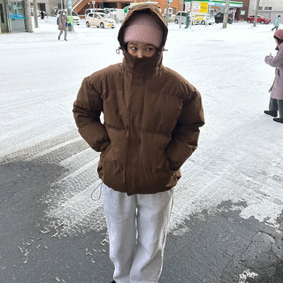 (Unisex) Hooded Padded Volume Jumper