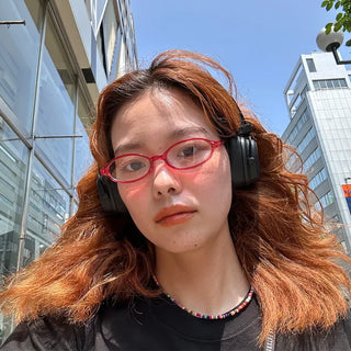 Colored oval glasses
