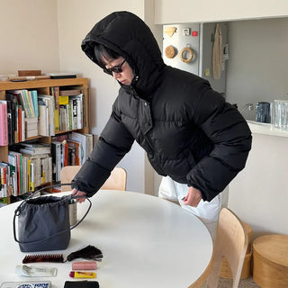 Big Hoodie String Padded Jacket