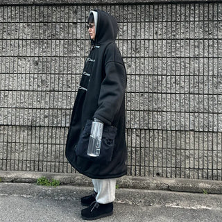Hoodie Bomber Long Jacket
