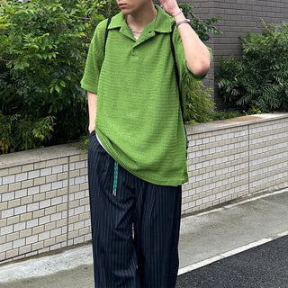 Modern casual mesh knit