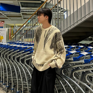 (unisex) Painted Nuance Round Knit