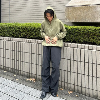 (Unisex) Front Button Anorak Parka