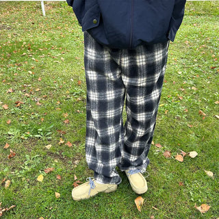Checked Banding Pants