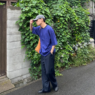 Washed border T-shirt