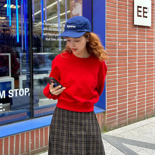 Voluminous Cropped Sweatshirt