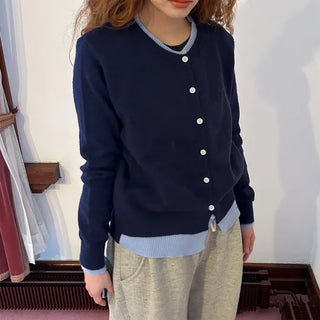 (Unisex) Double-Layered Cardigan