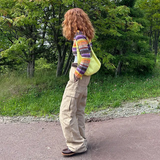 Rainbow Cropped Knitwear