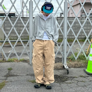 Cropped Hooded Zip-Up