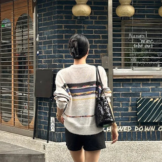 Multi-border color weaving knit