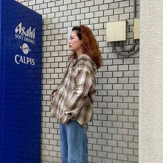 Hooded check shirt