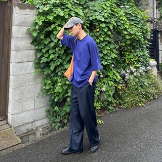 Washed border T-shirt