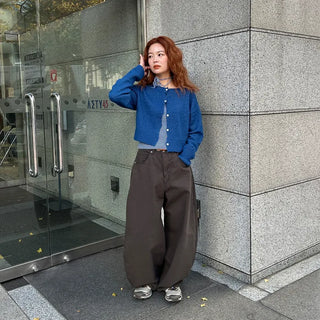 Cotton wide-leg pants