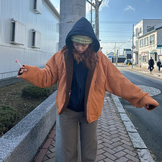 (Unisex) Washable Hooded Zip-Up