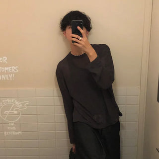 See-through round knit